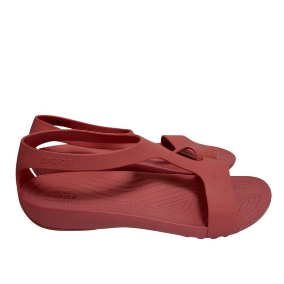 CROCS SERENA T-STRAP ICONIC COMFORT SLINGBACK THONG SANDALS WOMEN SIZE 9 - Picture 1 of 8